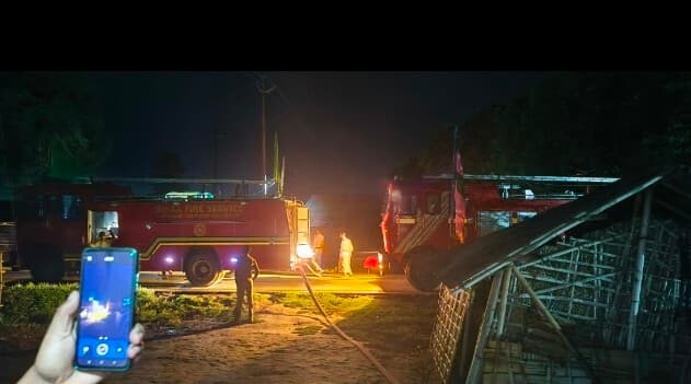 गुहाल में लगी आग, कई मवेशियों की आग में झुलसकर मौत