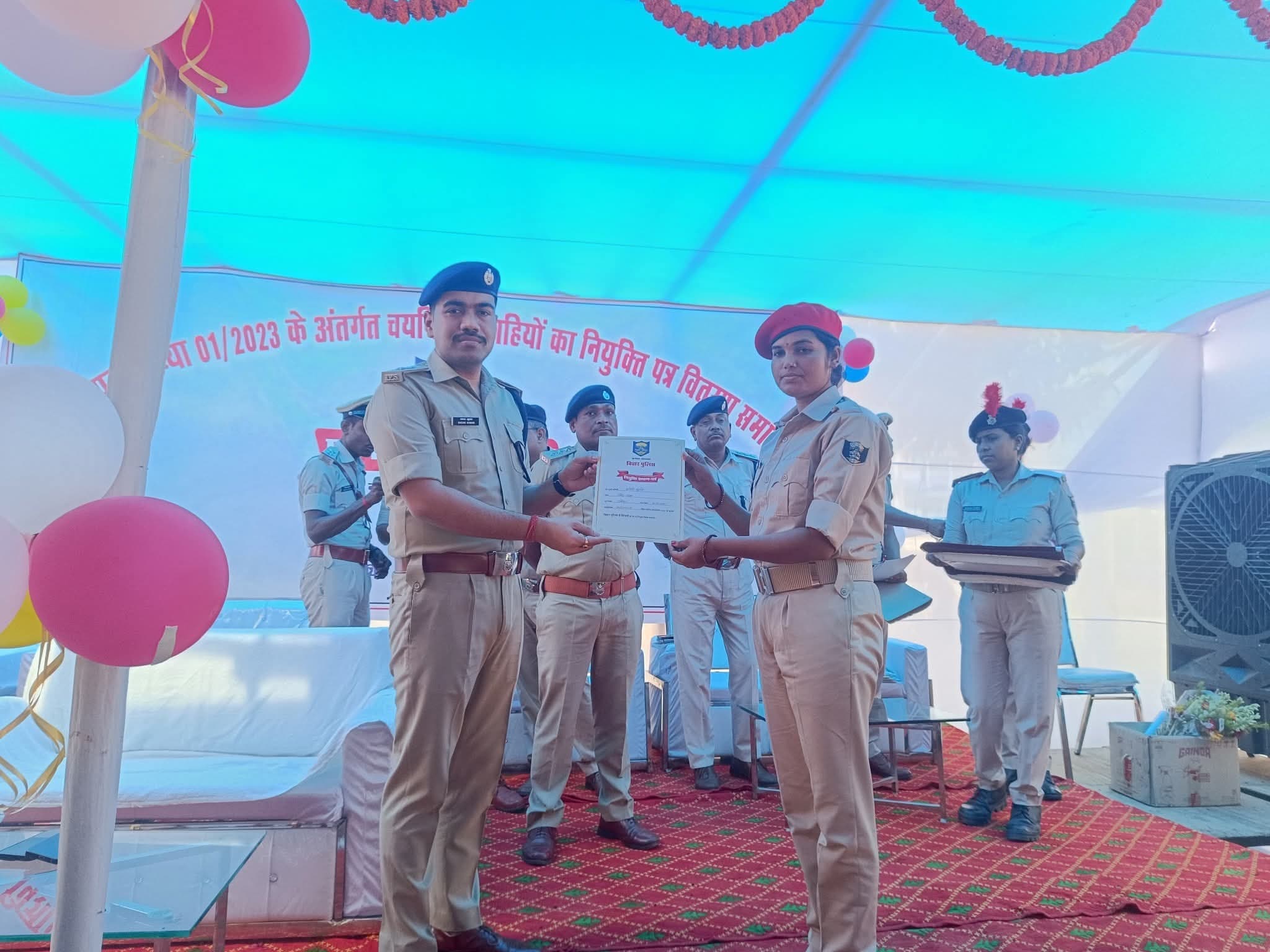 362 सिपाहियों को मिला नियुक्ति पत्र