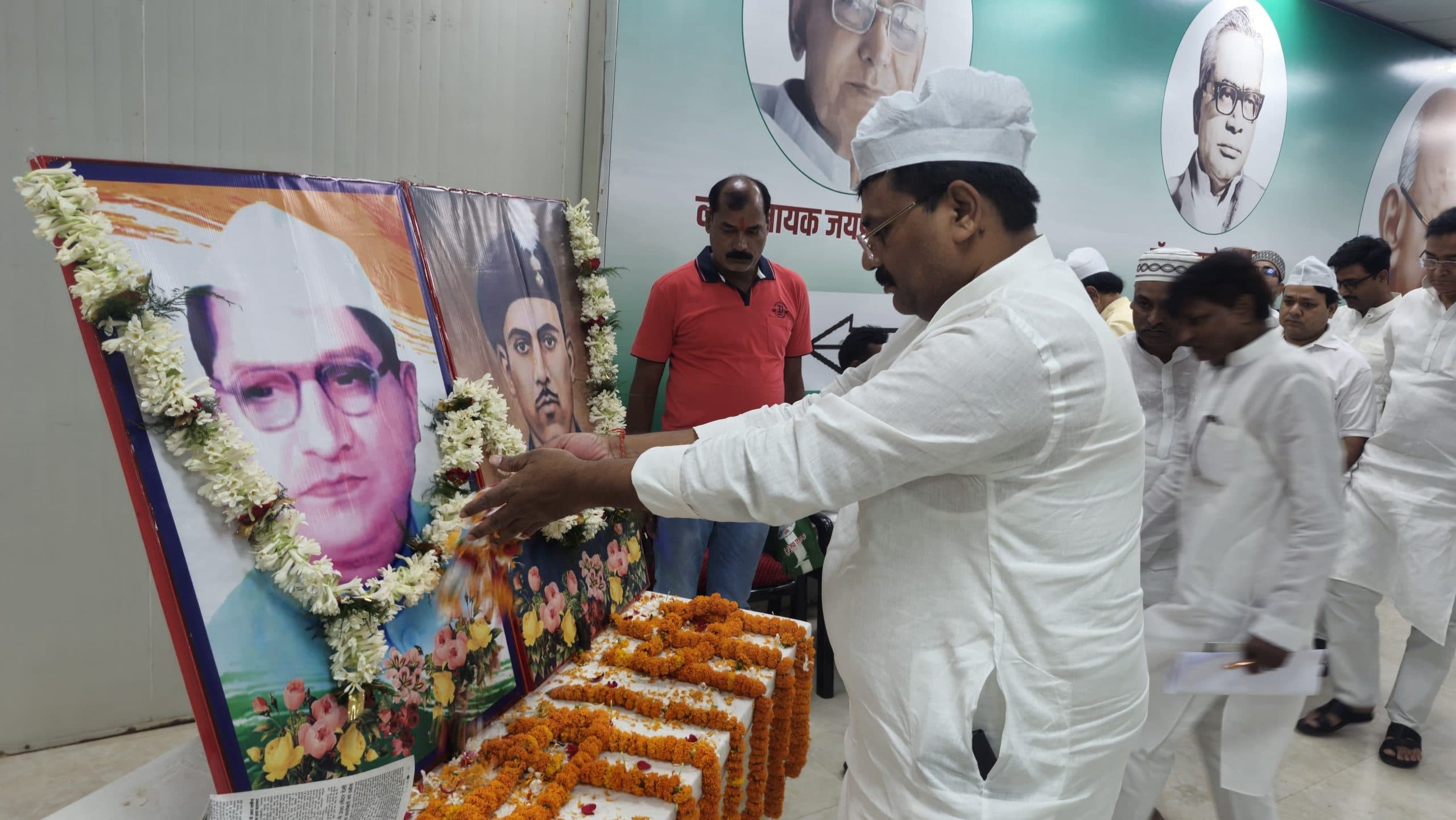 जदयू ने स्वतंत्रता सेनानी अब्दुल कय्यूम अंसारी और अमर शहीद वीर अब्दुल हमीद की मनायी जयंती