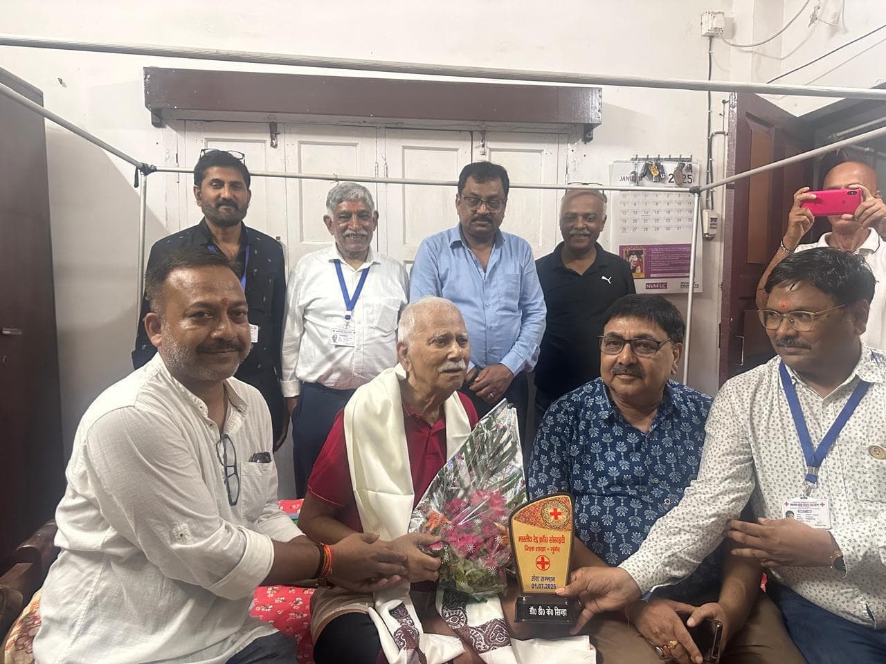 चार वयोवृद्ध चिकित्सकों को किया सम्मानित