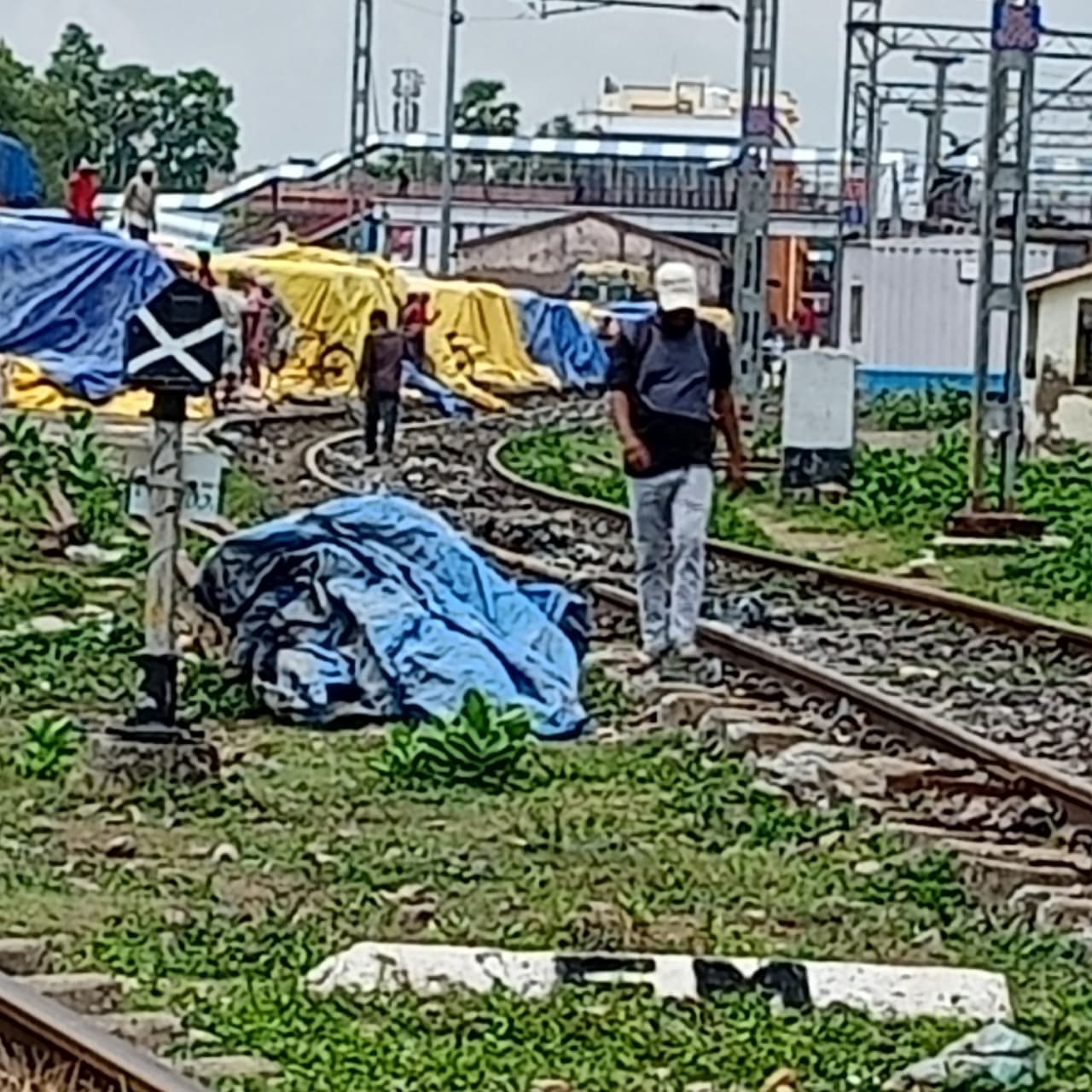 प्रारंभिक जांच में माल ट्रेन में तिरपाल का फंसना डिरेल होने की बताई गयी वजह