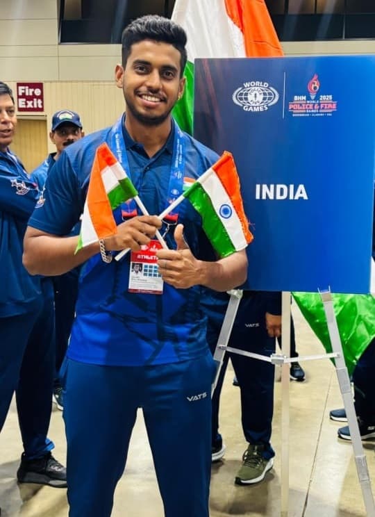 Shreyas won mendal in world police games: शहर के युवा तीरंदाज श्रेयस ने वर्ल्ड पुलिस गेम्स में जीते तीन स्वर्ण पदक
