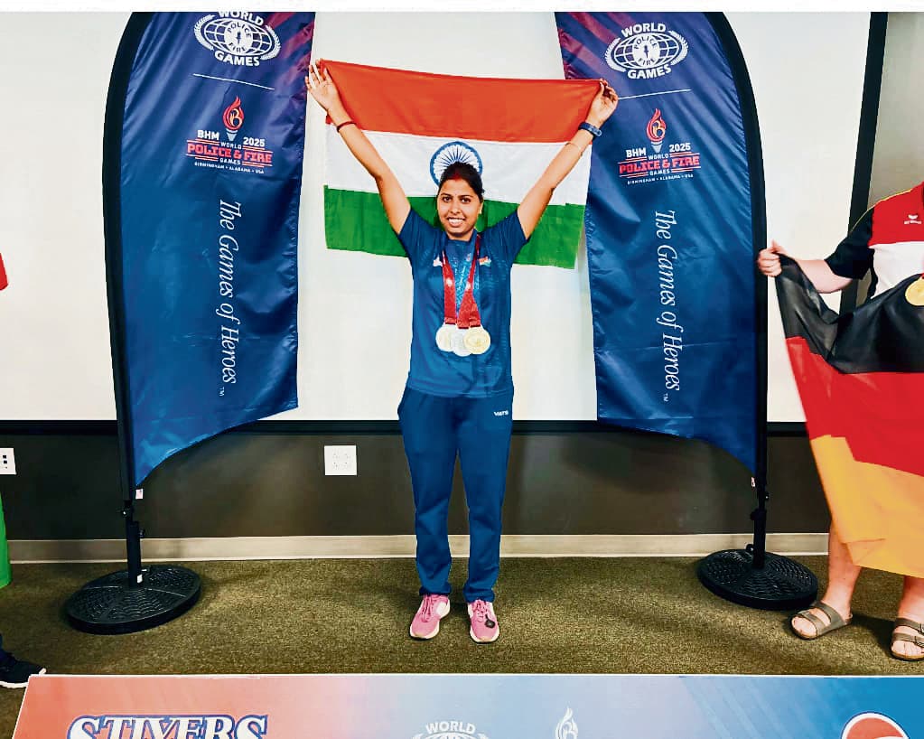 आरा की सपना ने विश्व पुलिस गेम्स की तीरंदाजी में दो स्वर्ण और एक रजत