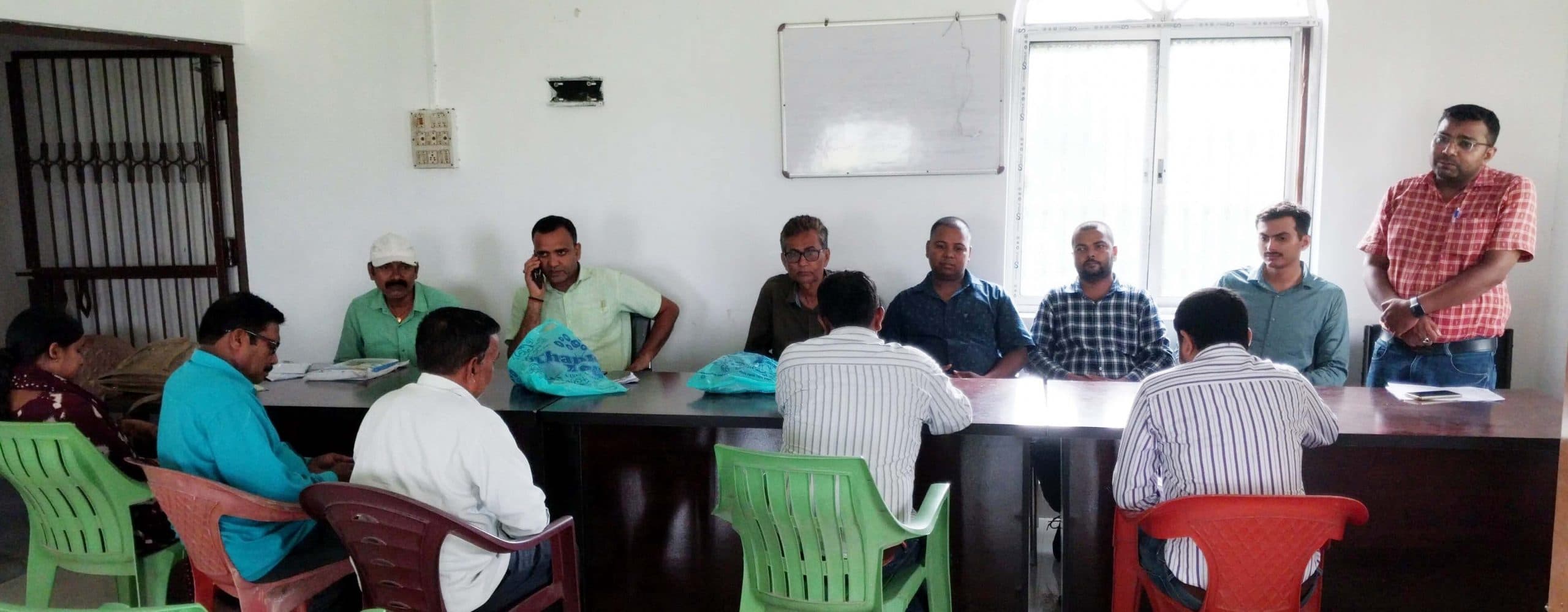 कृषि भवन में पुराने डाटा आपरेटर को दी विदाई, नये का स्वागत