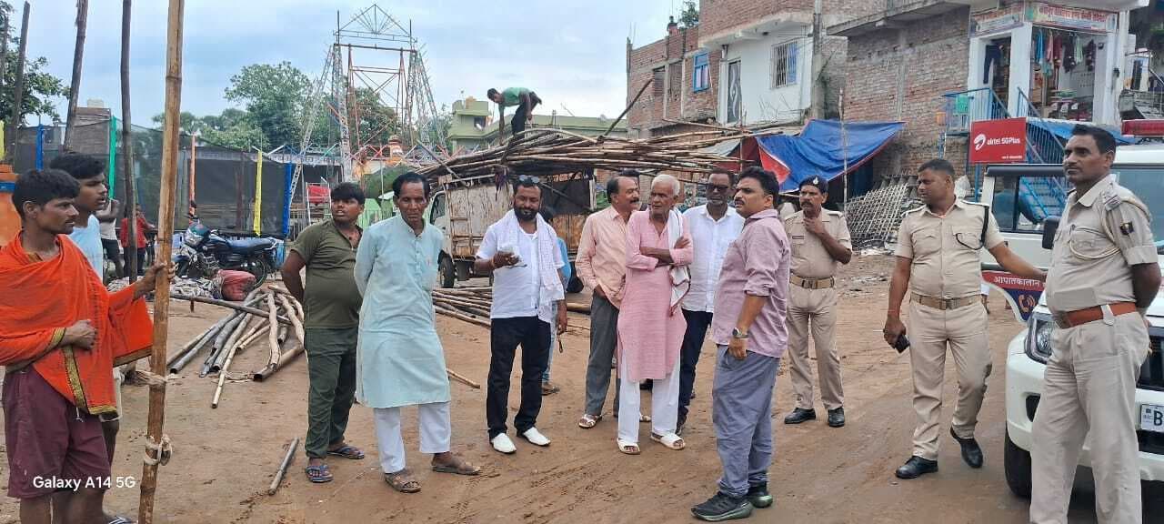 कुर्मा में कंट्रोल रूम के निर्माण स्थल को कराया गया अतिक्रमण मुक्त