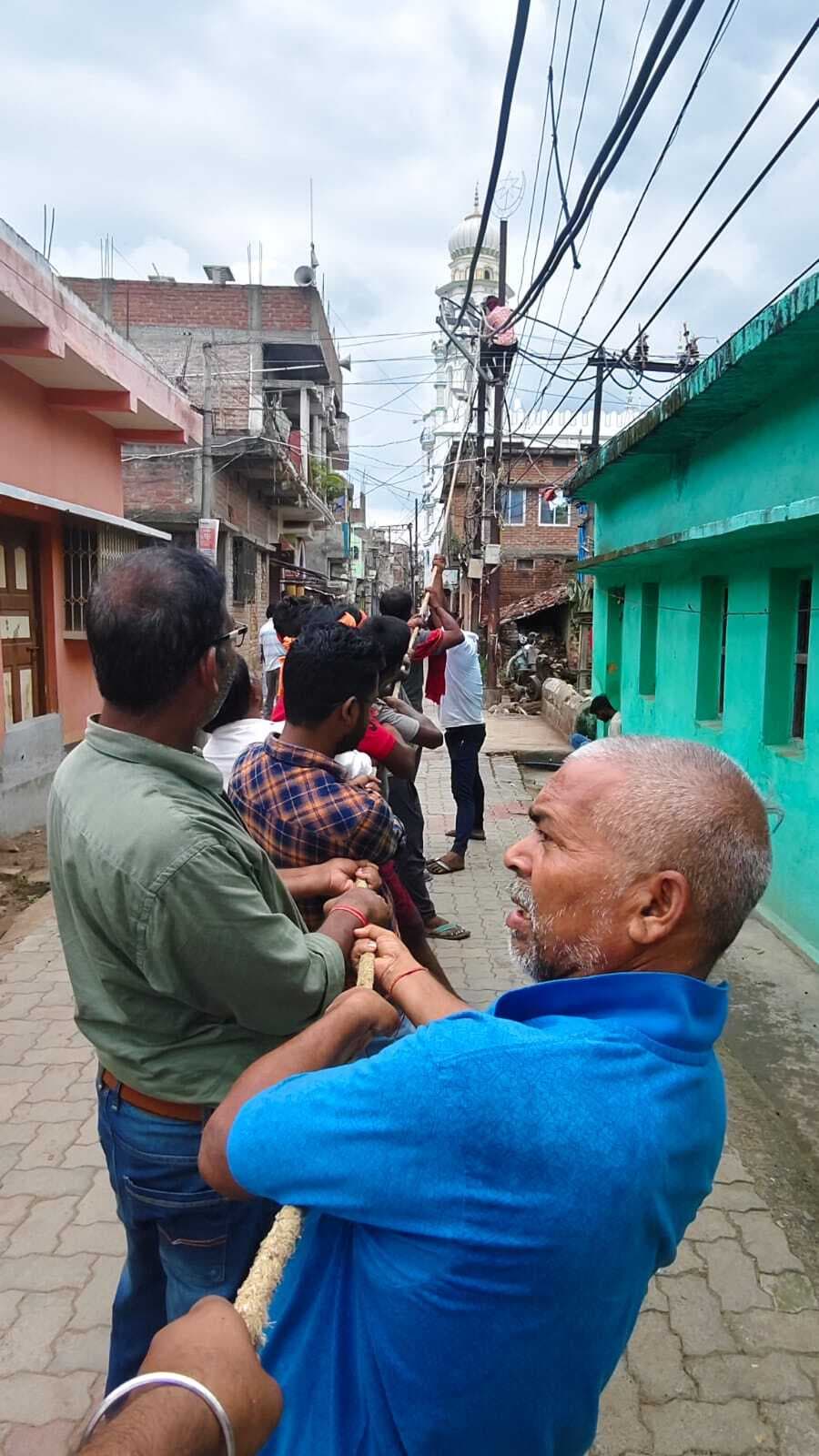 शहर में पांच किलोमीटर बिछायी गयी 11000 का अंडर केबलिंग वर्क