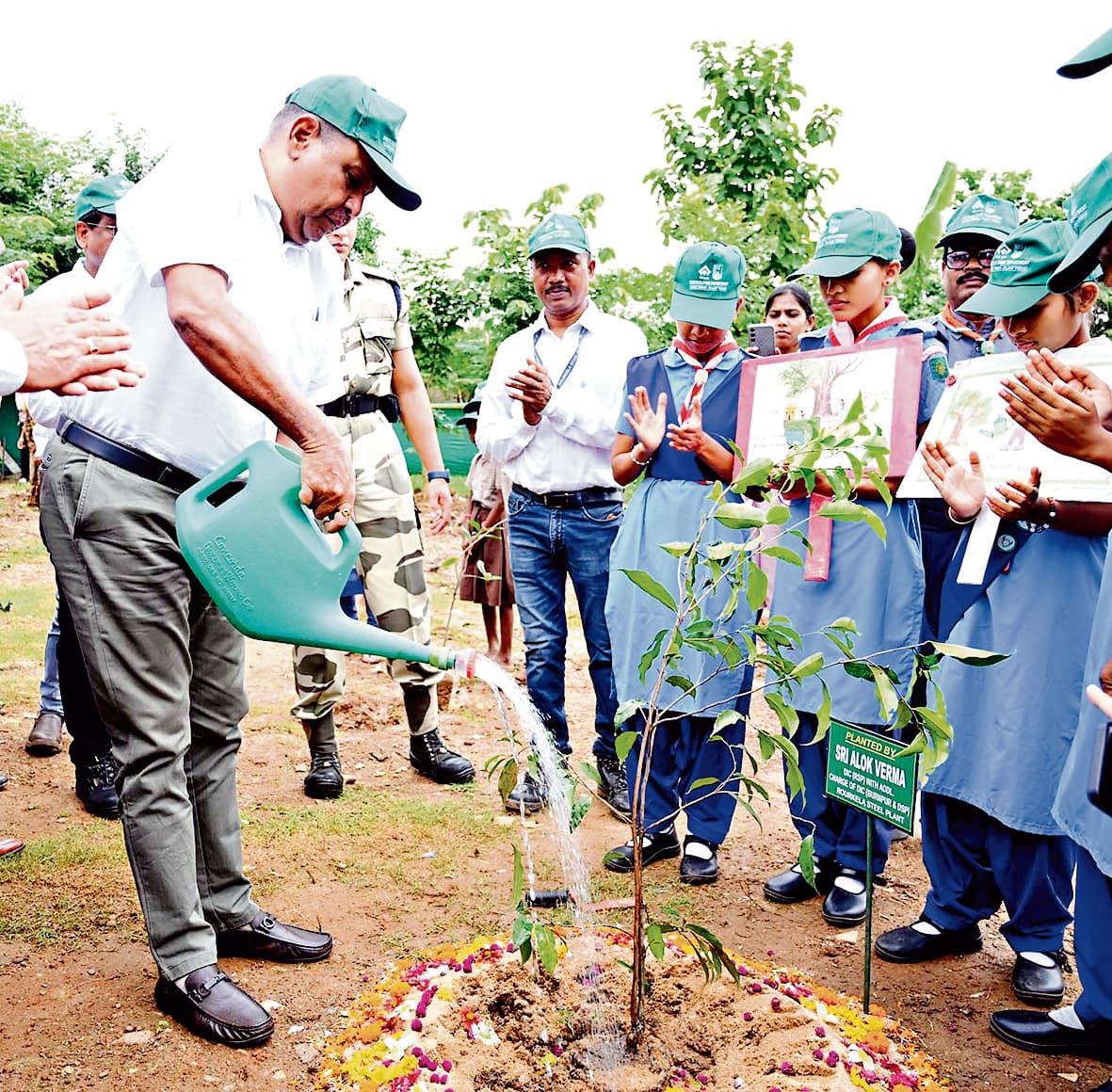 Rourkela News: इस्पात सबुज वन में 800 पौधों का हुआ रोपण