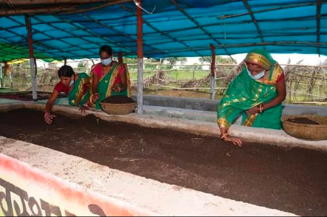 Motihari: गोढ़वा और रुलही पंचायत में बन रही जैविक खाद