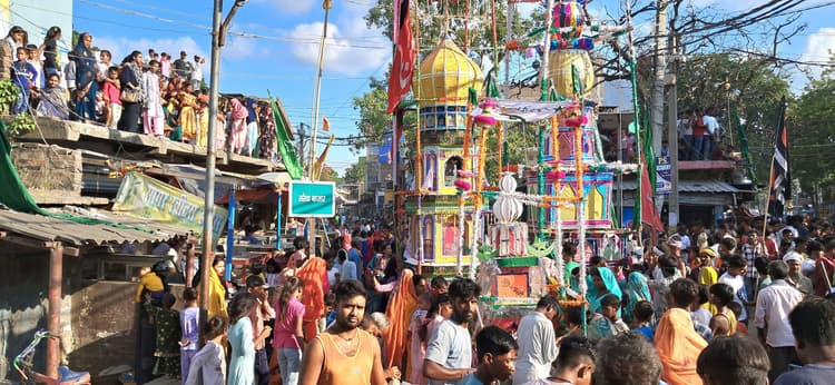 तरैया में मुहर्रम की ताजिया का हुआ मिलान