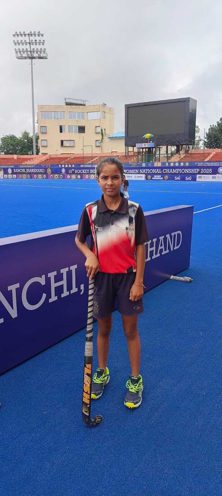 hajipur news. बिहार सब-जूनियर हॉकी टीम में रितिका का चयन