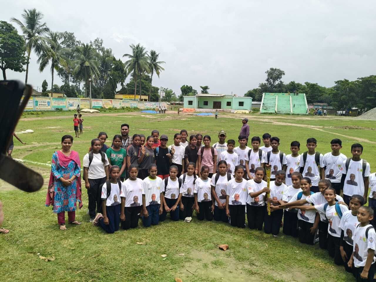 तीन दिवसीय प्रखंड स्तरीय मशाल खेल का उदघाटन