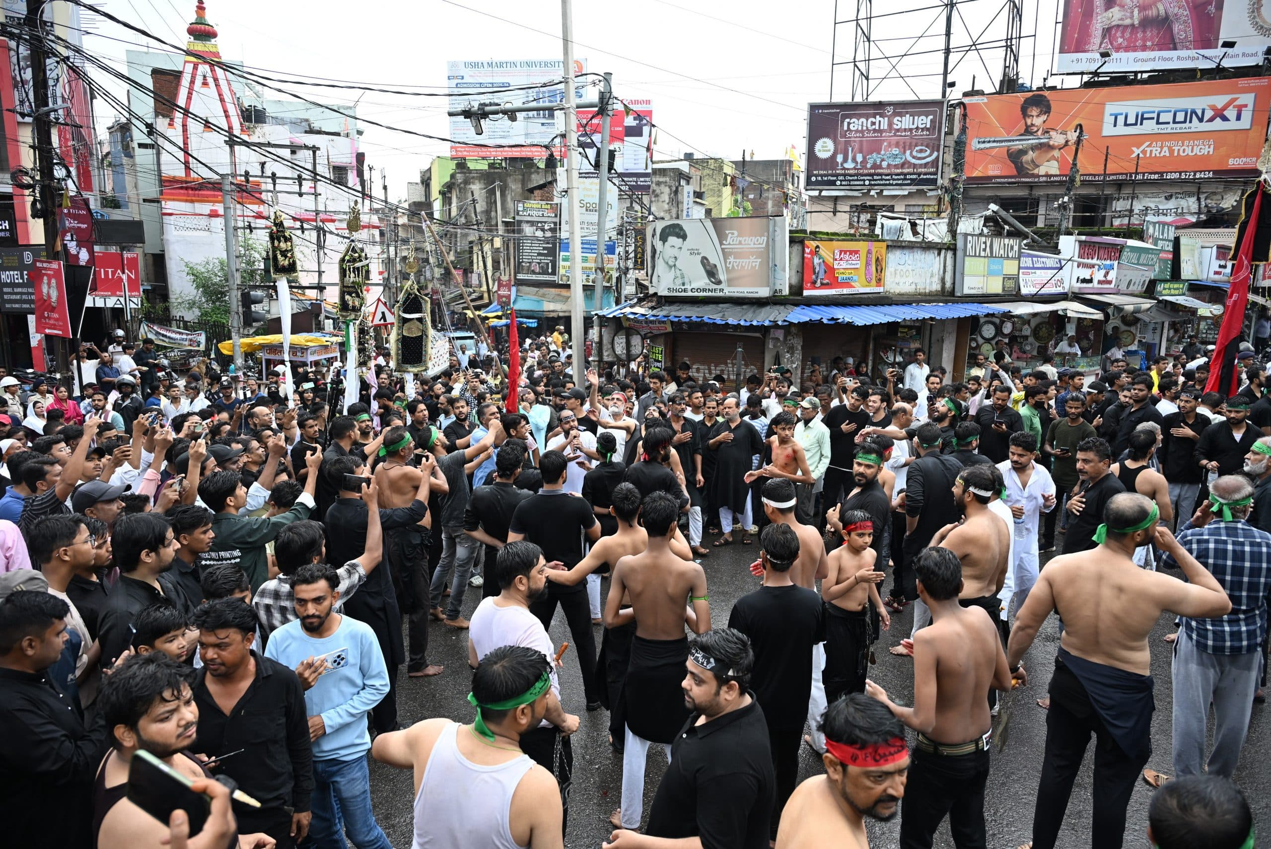 Ranchi News  : इमाम हुसैन की याद में निकाला गया जुलूस