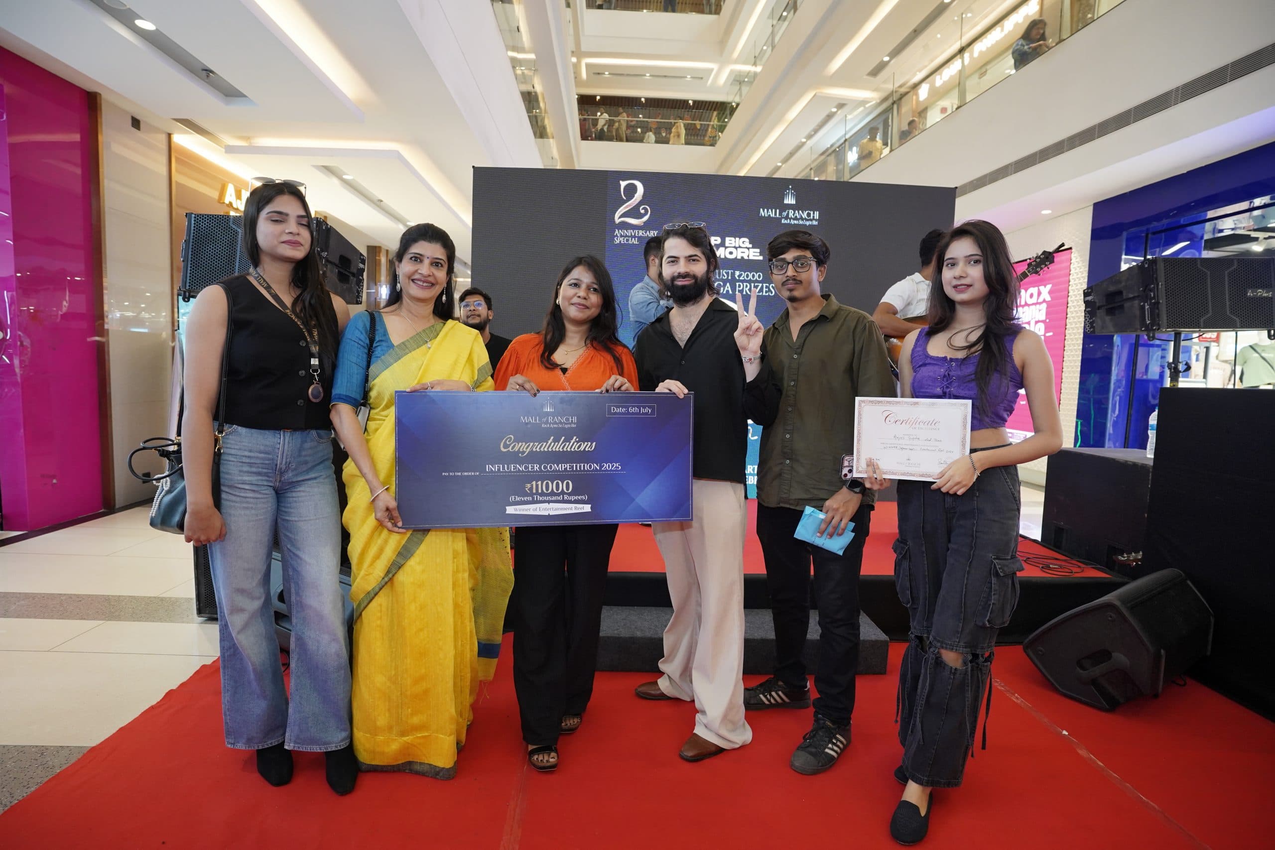 Ranchi News : मॉल ऑफ रांची में इनफ्लुएंसर कंपीटिशन, विजेताओं को नकद पुरस्कार