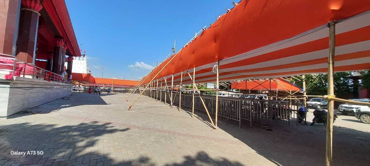 अशोक धाम मंदिर में श्रद्धालुओं के आगमन को लेकर तैयारी में जुटा प्रशासन