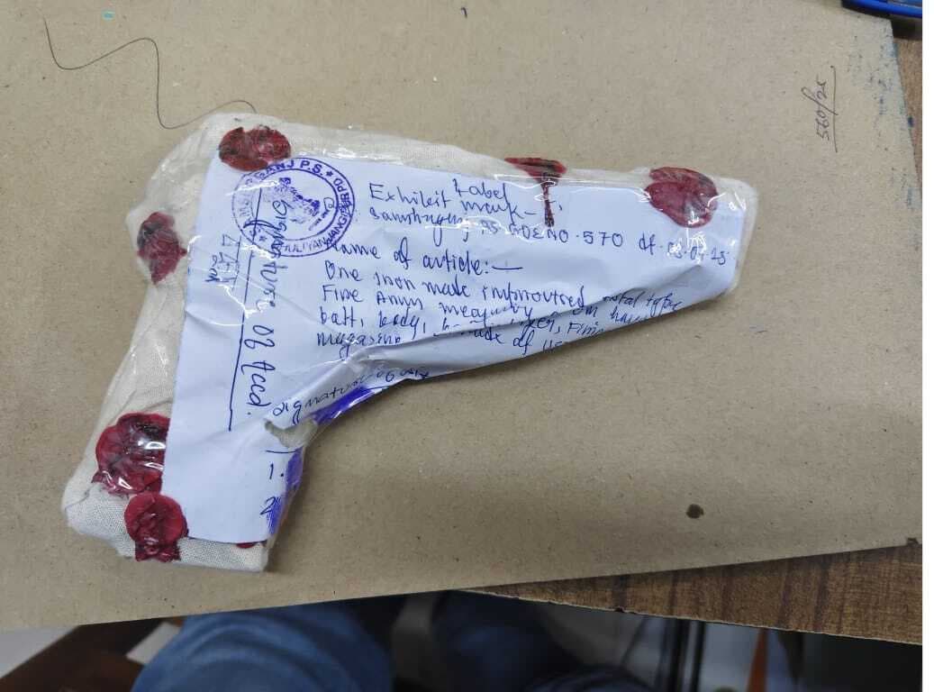 7 एमएम के अवैध पिस्टल के साथ एक व्यक्ति गिरफ्तार