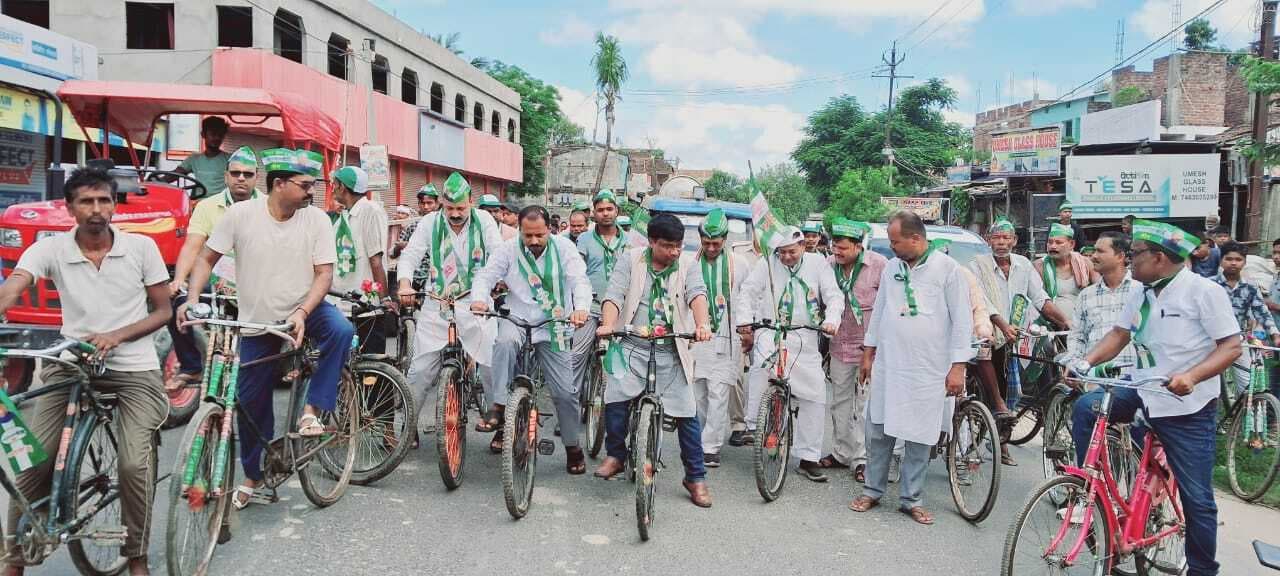 जदयू की भव्य साइकिल रैली आयोजित, मतदाता सूची पुनरीक्षण अभियान को सफल बनाने का संकल्प