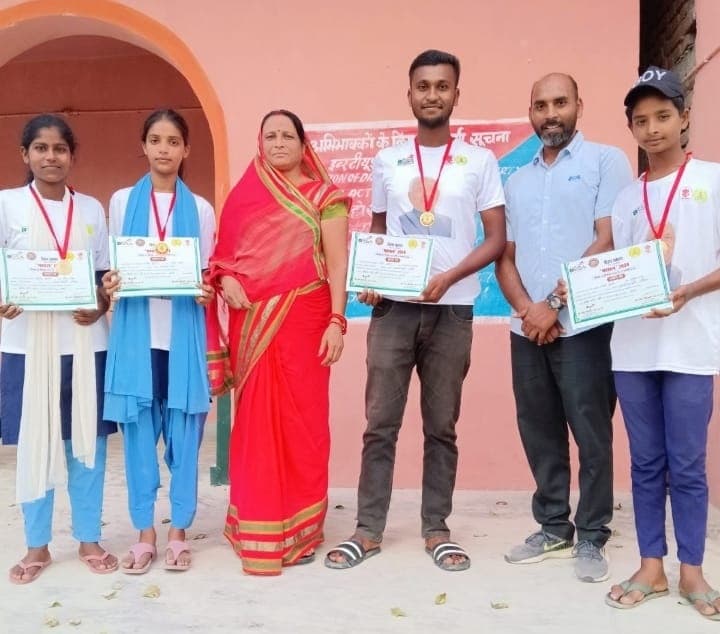 Motihari: जिला स्तरीय मशाल खेल के लिए चयनित हुए बच्चे