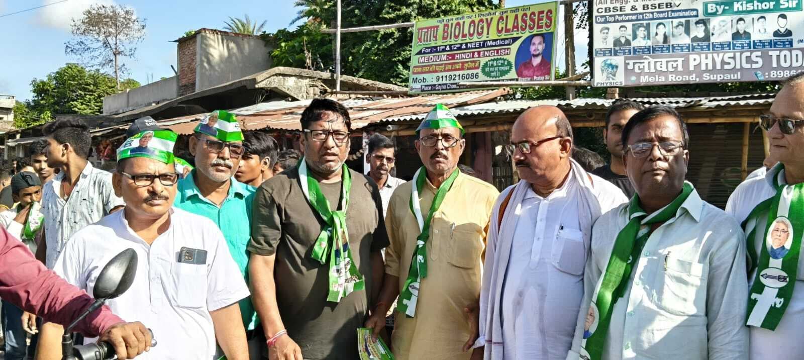 जदयू की प्रभात फेरी से मतदाता जागरूकता अभियान को मिली गति