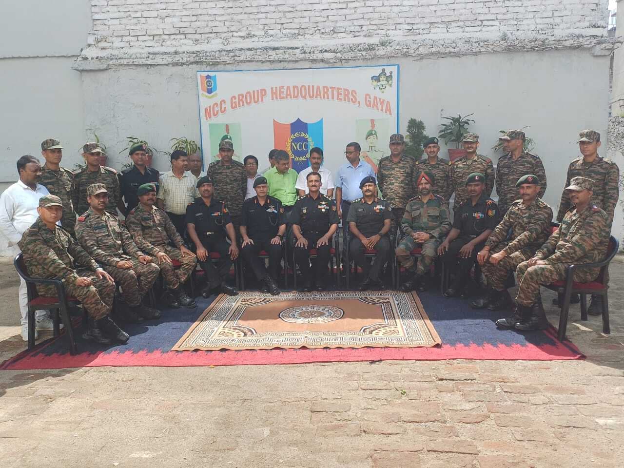 एनसीसी ग्रुप हेडक्वार्टर में टी पार्टी का आयोजन