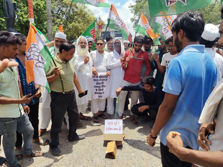 Bettiah : इंडिया गठबंधन के भारत बंद का बगहा में मिलाजुला असर