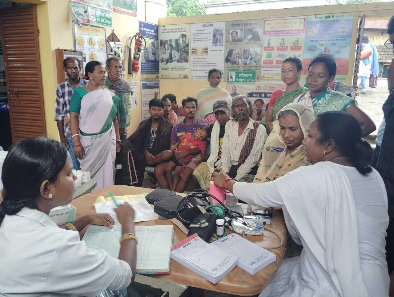 शिविर में मलेरिया, कालाजार बीमारी की हुई जांच