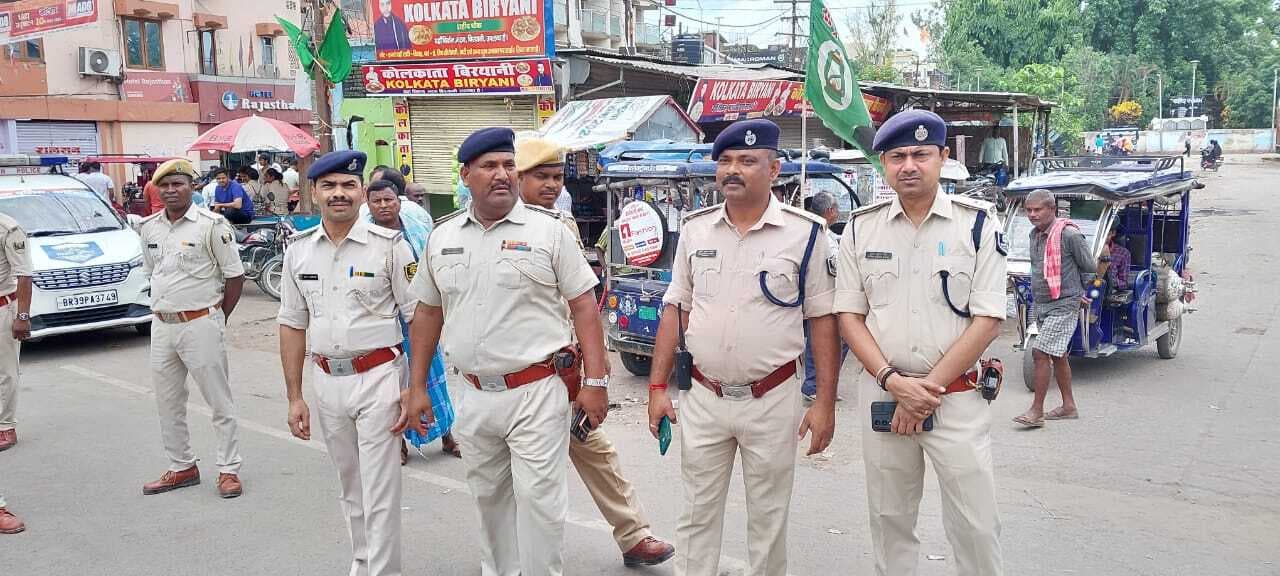 भारत बंद के आह्वान को लेकर सुरक्षा के रहे पुख्ता इंतजाम