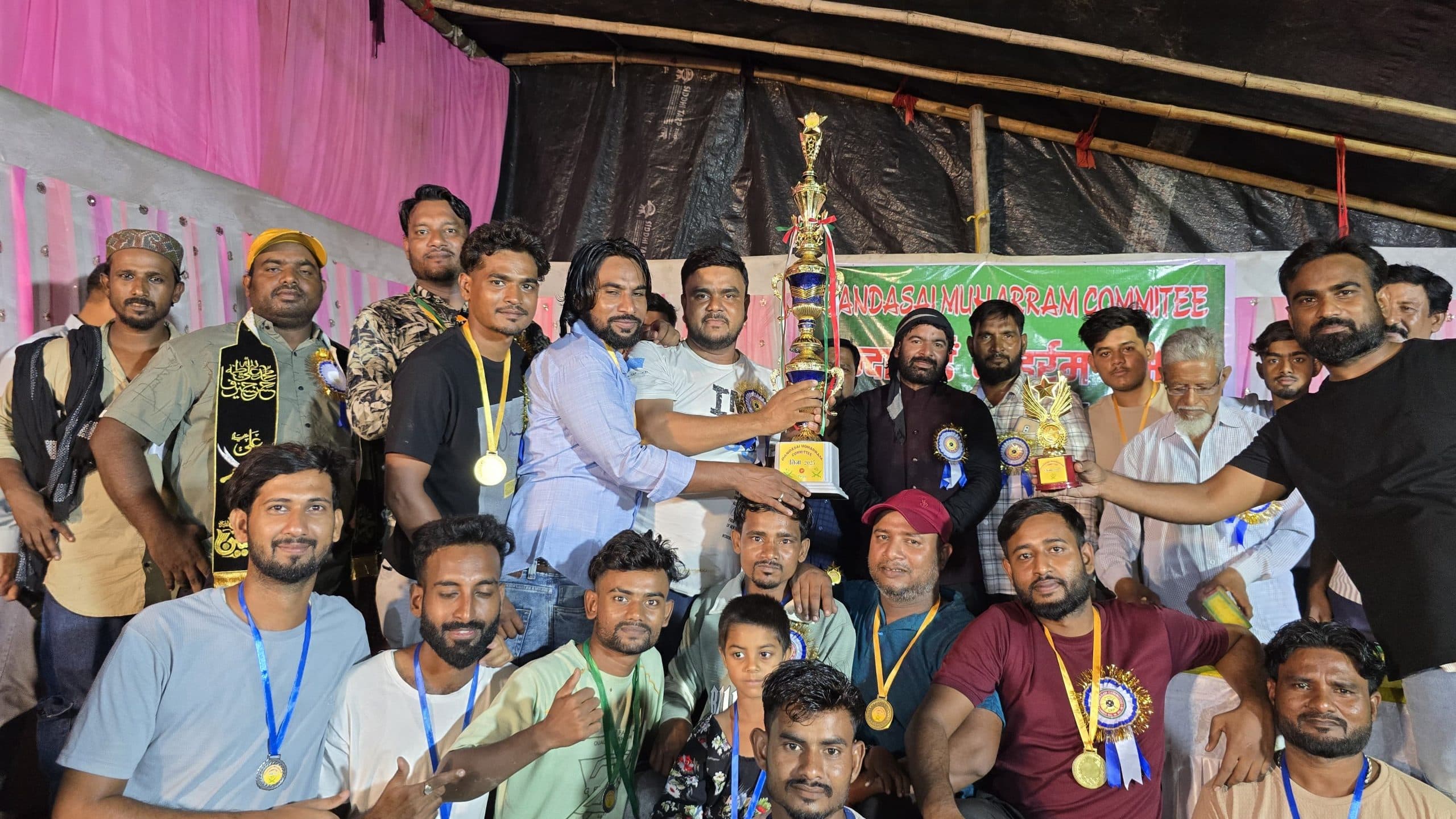 Chaibasa News : दंदासाई में मना मुहर्रम तीजा, अंसारनगर टीम रही विजेता