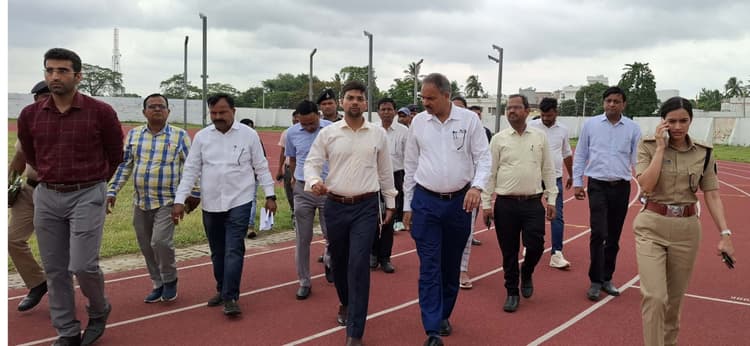 इंदिरा गांधी स्टेडियम में 7.5 करोड़ की लागत से बना सिंथेटिक ट्रैक खिलाड़ियों को समर्पित
