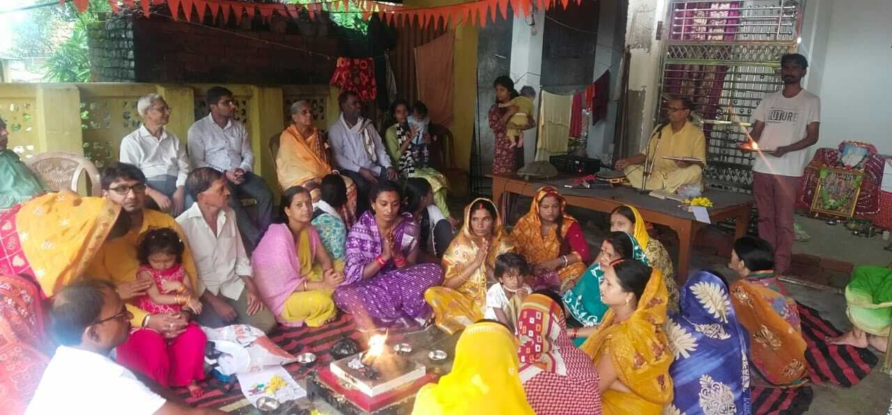 गायत्री प्रज्ञा पीठ खलारी में गुरु पूर्णिमा पर विशेष हवन-पूजन