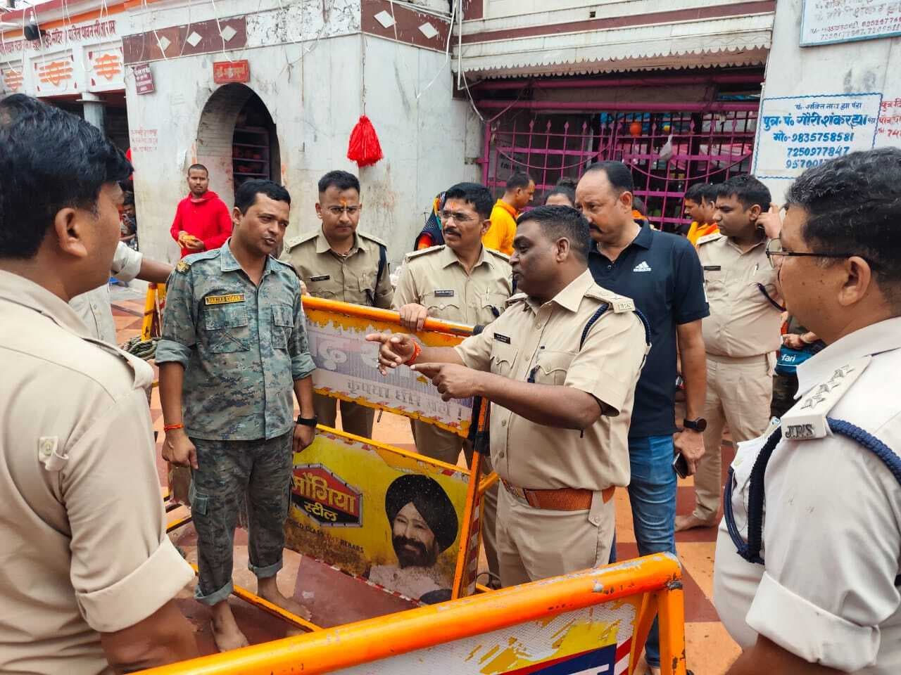 एसपी ने श्रावणी मेले में सुरक्षा व्यवस्था का लिया जायजा