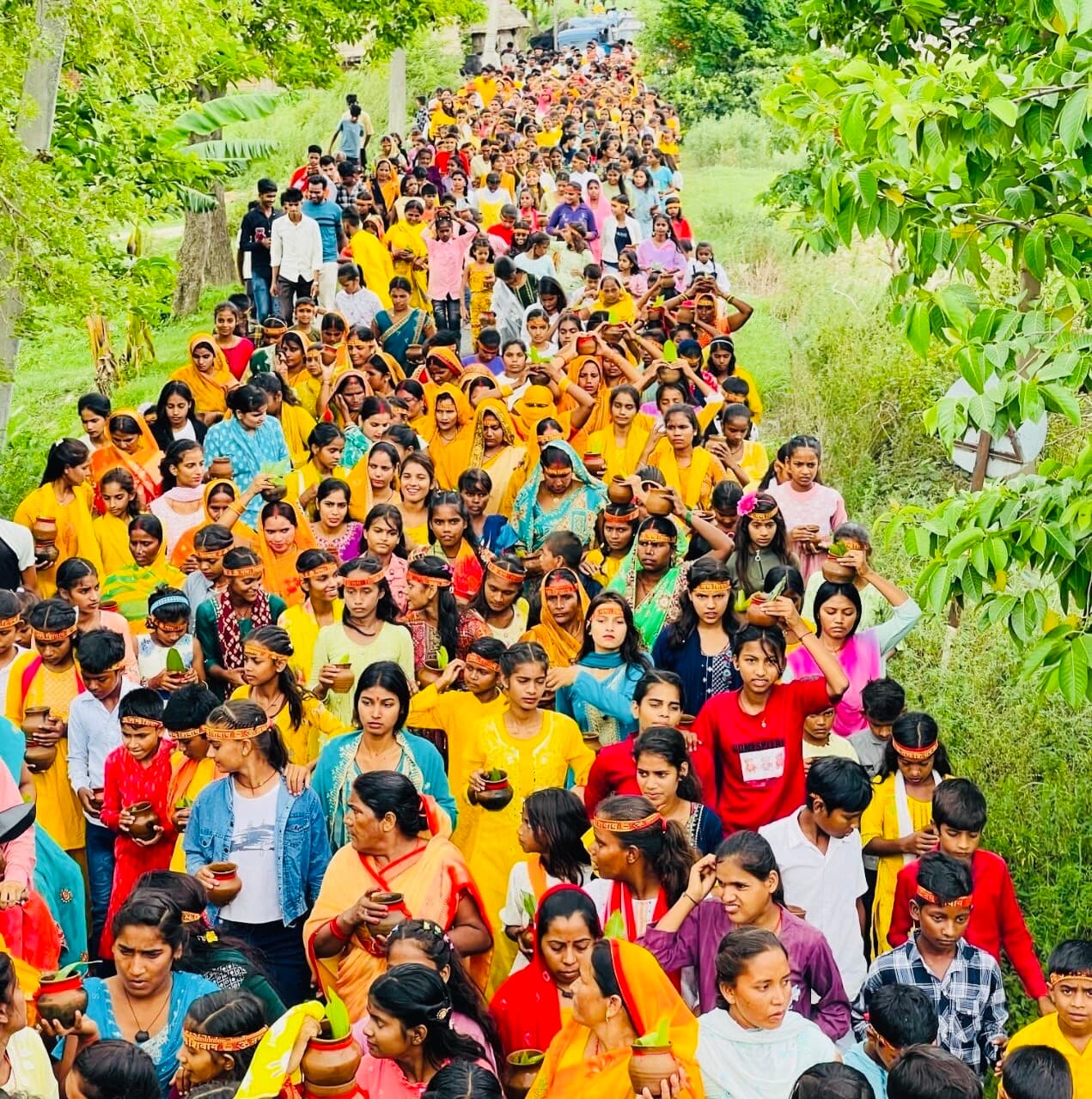 कलशयात्रा में 51 सौ कन्याओं समेत हजारों श्रद्धालु हुए शामिल