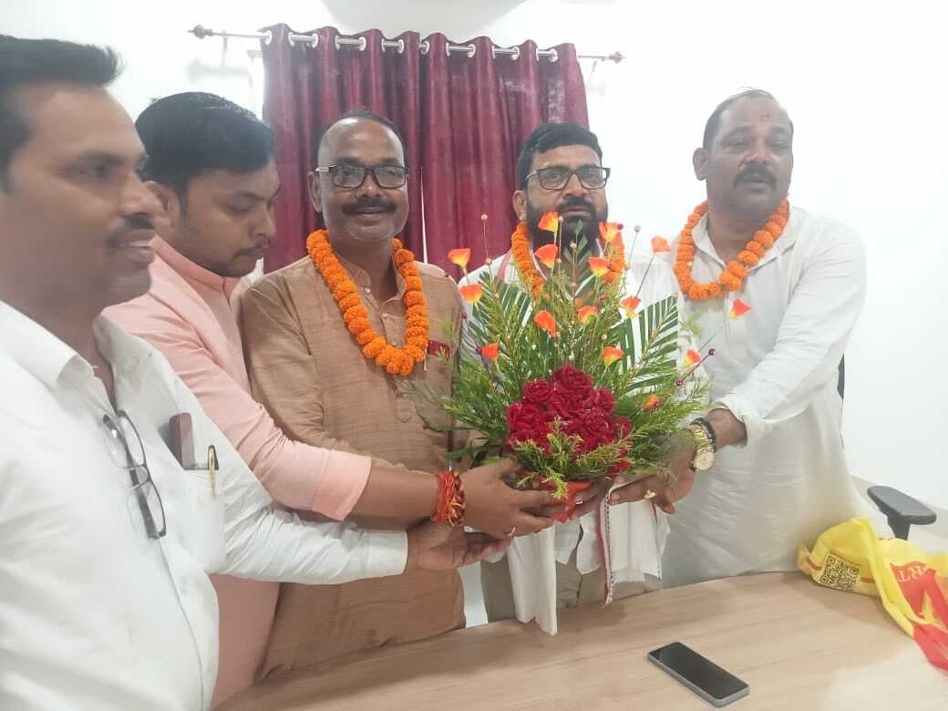 बिहार सरकार खाद्य आयोग के अध्यक्ष का किया स्वागत