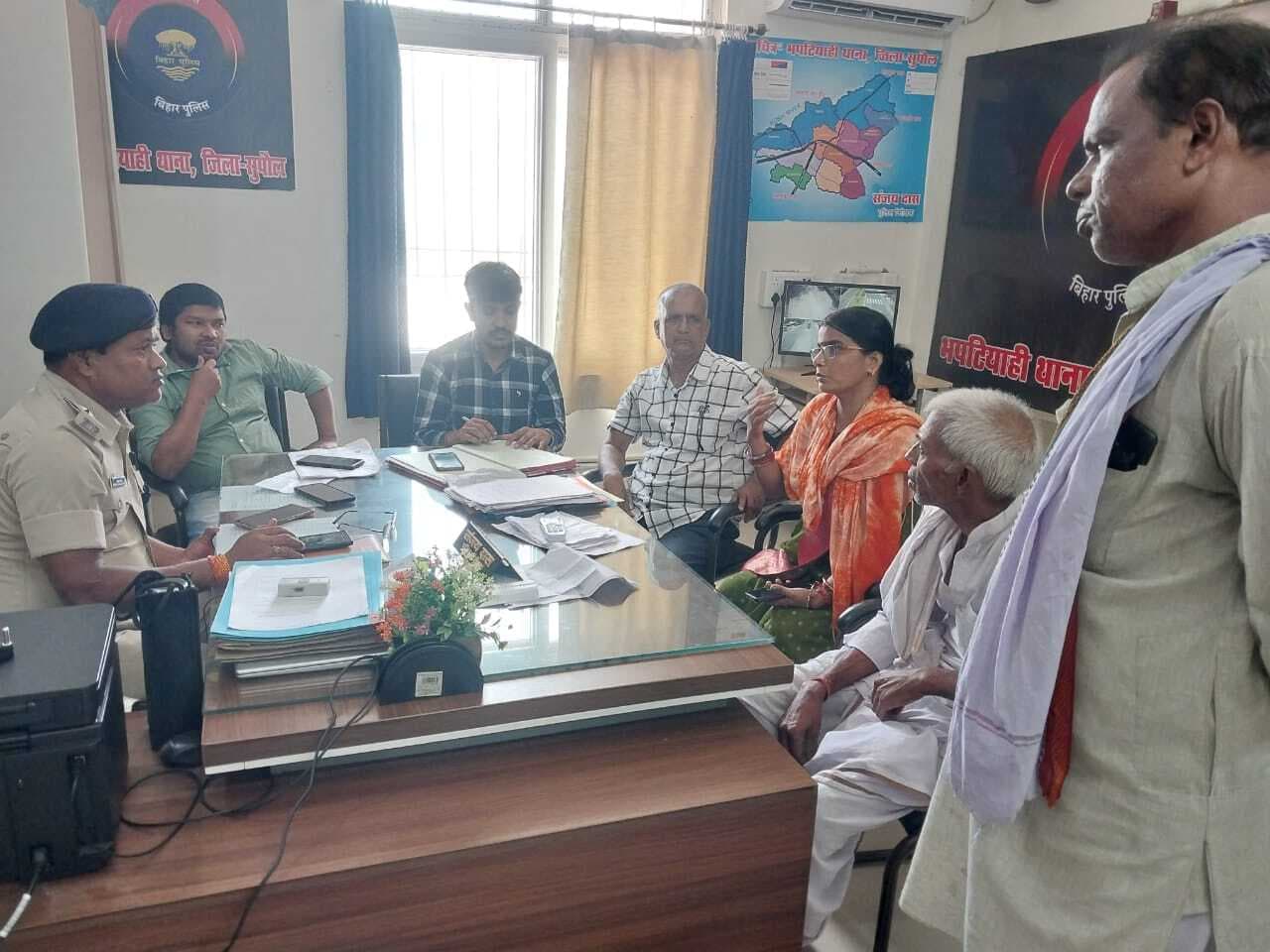थाना परिसर में जनता दरबार आयोजित, नौ मामलों का हुआ निष्पादन