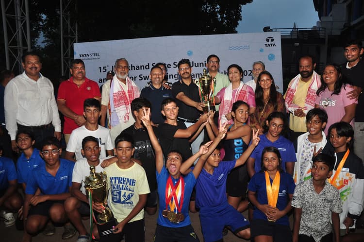 jharkhand state swimming championship: टाटा स्टील विजेता व रांची बना उपविजेता