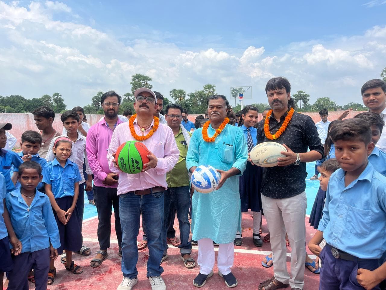 Samastipur News:नगरगामा पंचायत में खेल मैदान का हुआ उद्घाटन