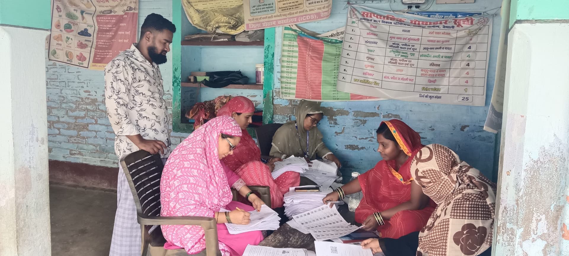 hajipur news. नये व महिला मतदाताओं तक पहुंचने में बीएलओ के छूट रहे पसीने