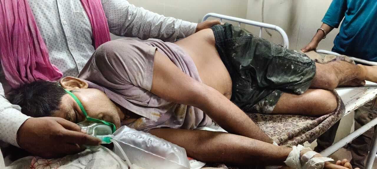 पोल से गिरकर बिजली मिस्त्री हुआ जख्मी