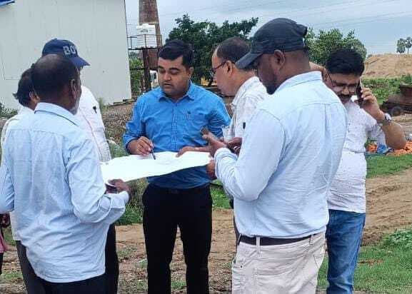 नहर पर बाइपास सड़क निर्माण को लेकर नापी प्रारंभ