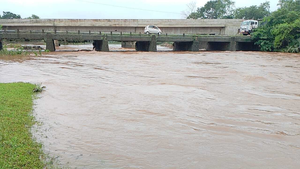 बारिश से पाकुड़िया में नदी नाले उफान पर पहुंचे