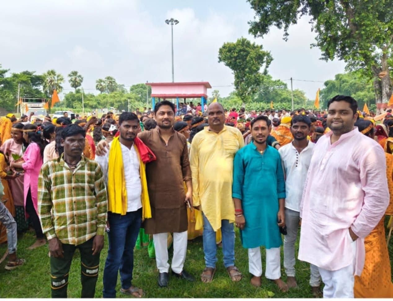 हनुमंत रुद्र प्राण-प्रतिष्ठा यज्ञ शुरू, निकाली कलशयात्रा