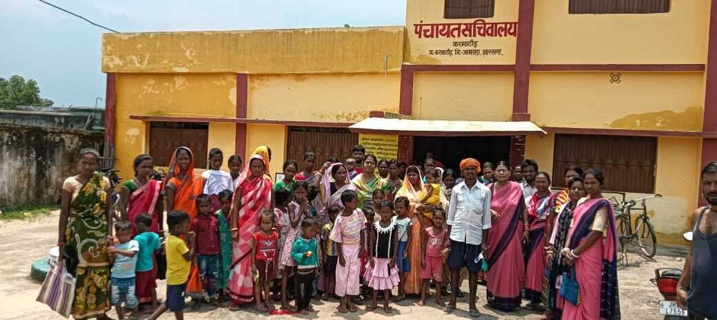 शिविर में 42 बच्चों के आधार का हुआ पंजीयन