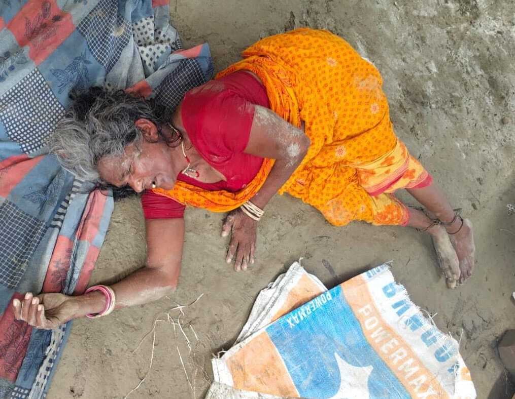 hajipur news. बेटे-बहू ने वृद्धा की हाथ-पैर बांधकर की पिटाई