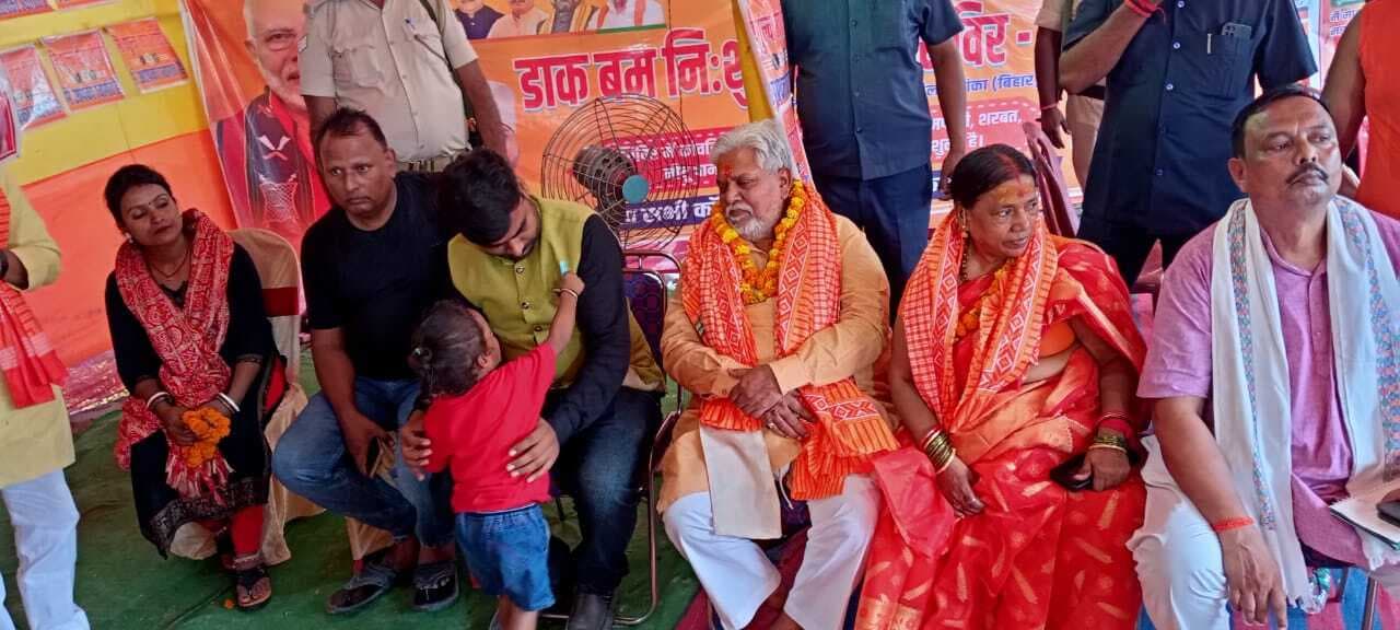 शिविर में हजारों कांवरियों को मिल रही निशुल्क सुविधा