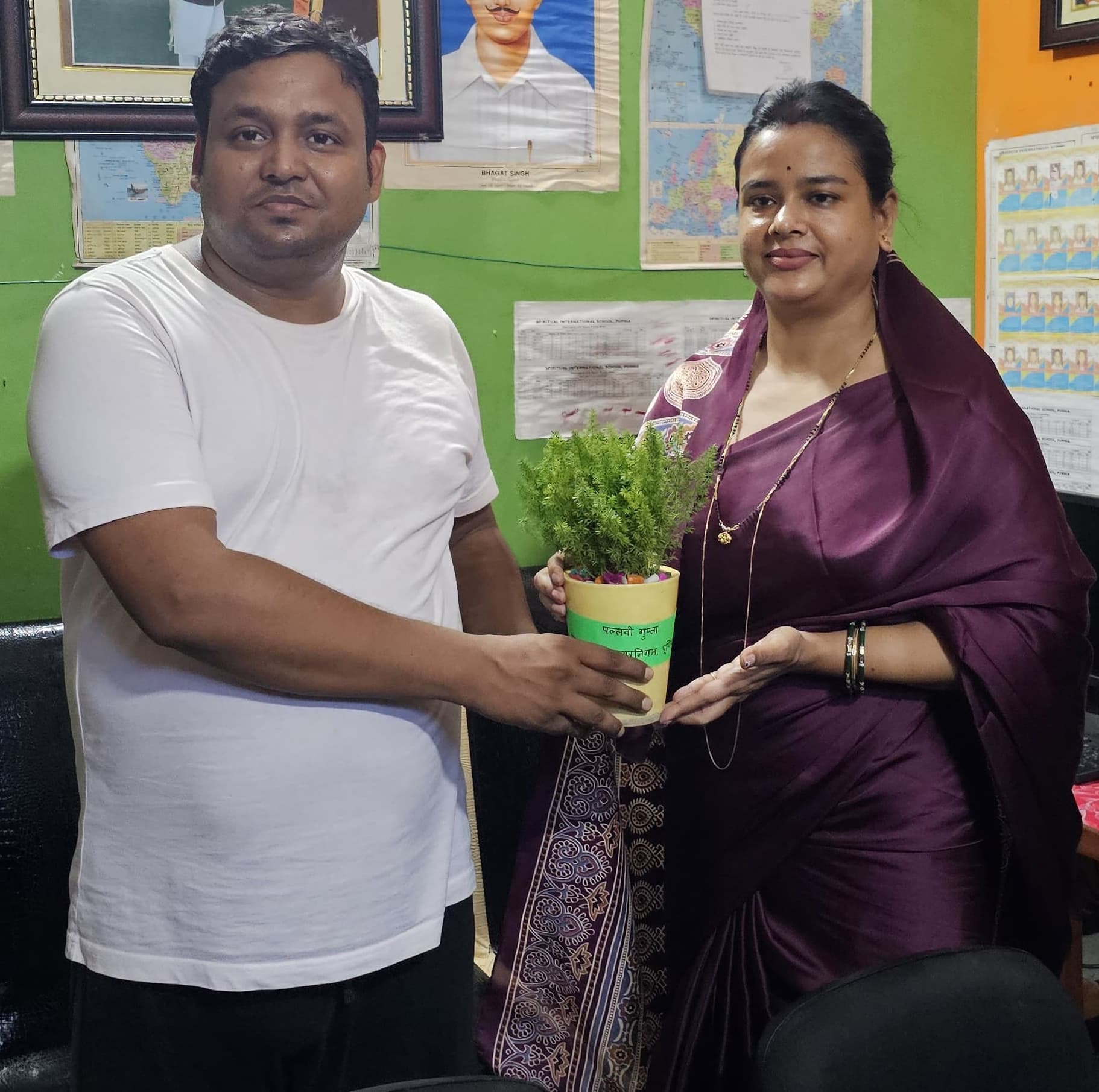 अजहर के जिलाध्यक्ष बनने पर उप महापौर ने दी बधाई