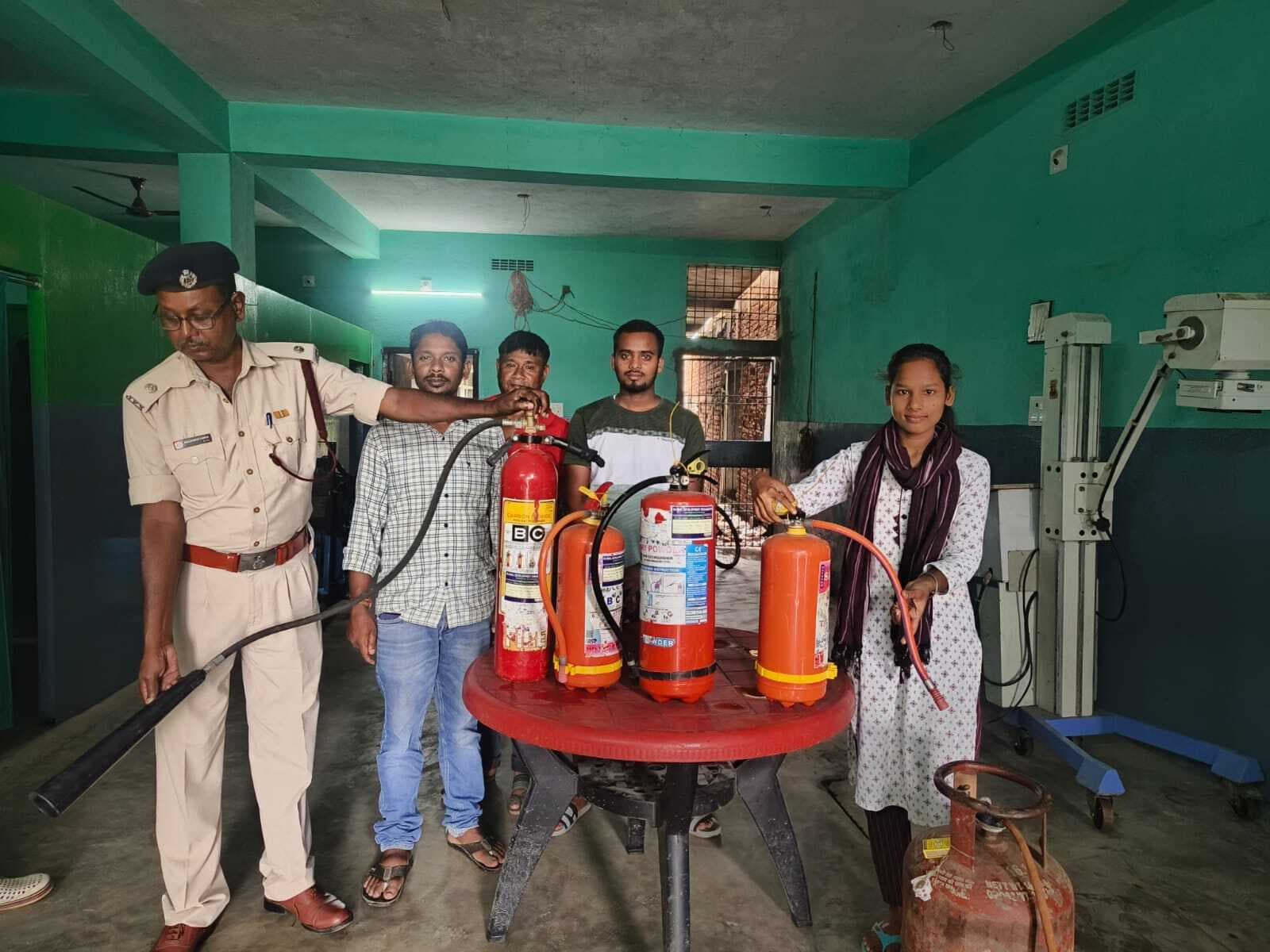 पेट्रोल पंप में अग्नि सुरक्षा को लेकर किया मॉकड्रिल