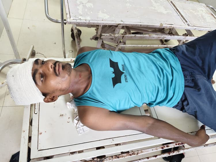 घरेलू विवाद को लेकर युवक पिटाई