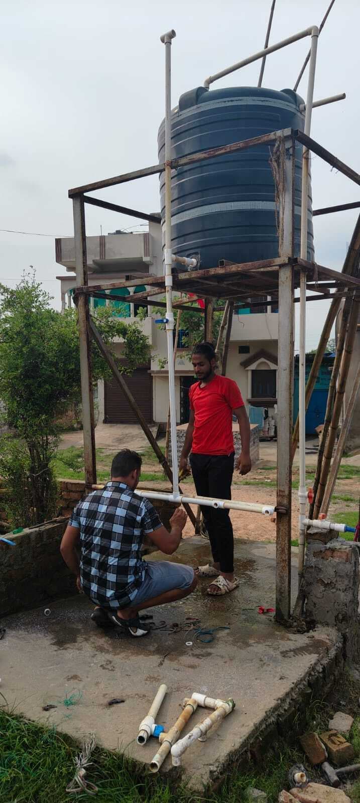 बुकबका पंचायत की दो जलमीनारों की मरम्मत