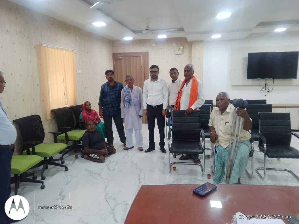 दिव्यांगों की समस्याओं को लेकर बीएपीडी टीम ने अधिकारियों से की भेंट