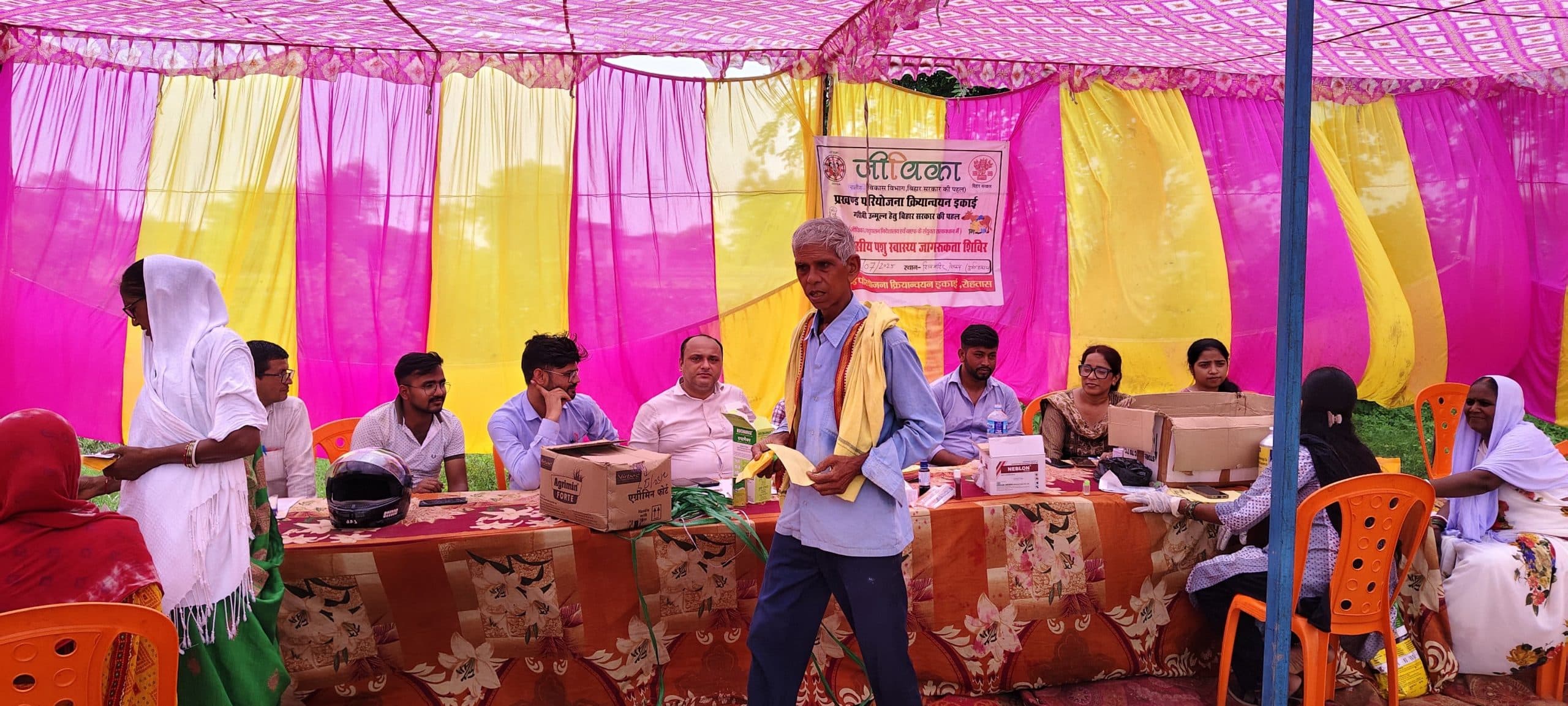 पशुपालकों को मिली मुफ्त उपचार व दवाइयां