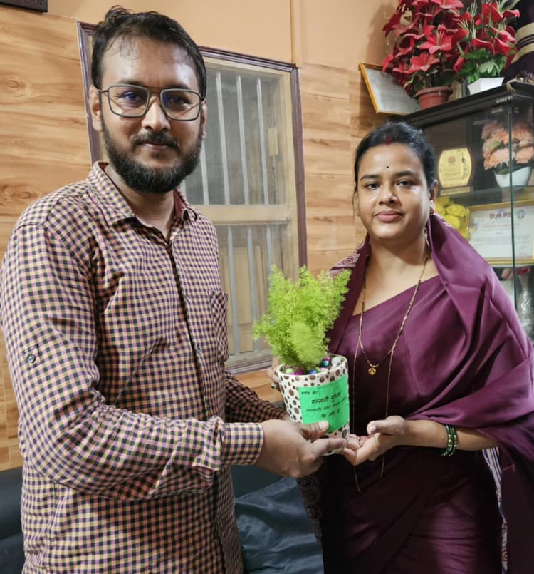 उप महापौर ने भाजपा युवा मोर्चा जिलाध्यक्ष को दी बधाई